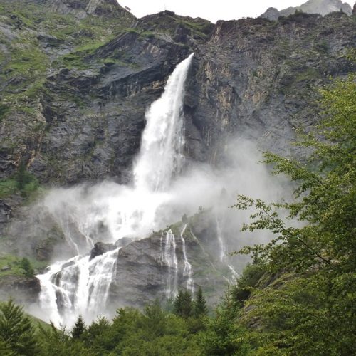 Last Opening of the Serio Waterfalls 2025. Valbondione, Bergamo